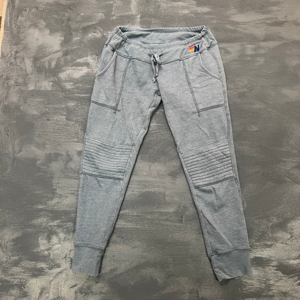 Aviator Nation Sweatpants Womens XS Gray USA Cotton